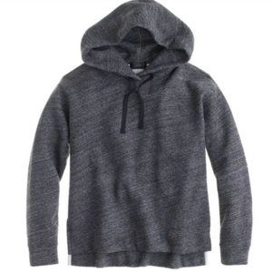 J.Crew Women's Fleece Oversized Hoodie In Charcoal Grey